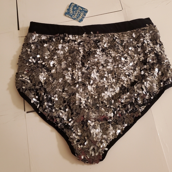 NWT Free People let it shine Bralette size L & panty pewter combo size M "set" - Picture 7 of 16